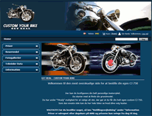 Tablet Screenshot of customyourbike.com